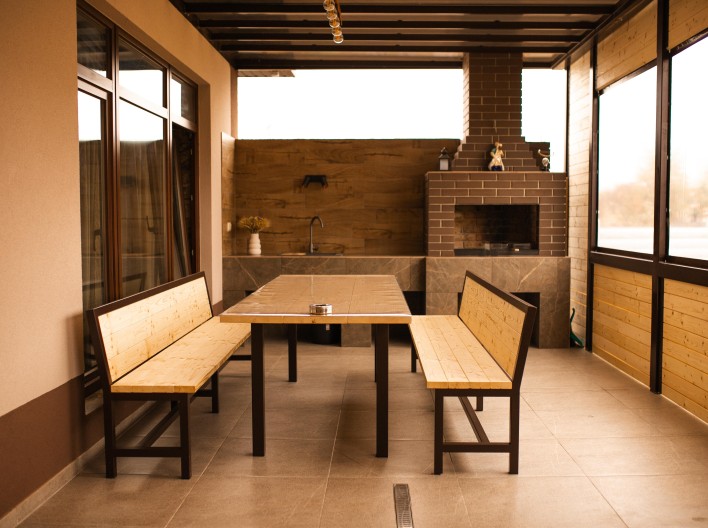 Семейная баня на дровах